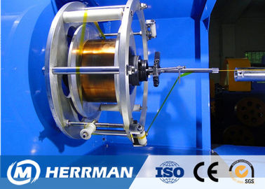Triple Layer Concentric Cable Taping Machine Speed Up To 2200RPM PLC Control